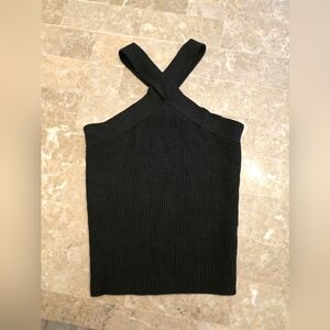 House of Harlow 1960 Black Knit Top Size Small